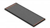 SunEarth Solar Panels EP-24, painted absorber, Black anodized frame, 36" x 96" 1" header